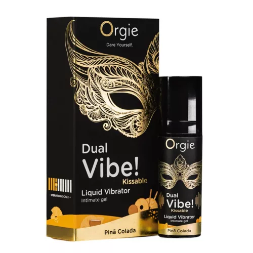 Dual Vibe Szexjáték folyékony vibrációs hatású 15 ml piña colada aroma