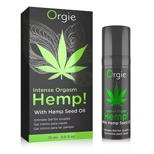 Intense Orgasm Stimuláló gél Kendermagolajjal 15 ml enyhe melegítő hatás