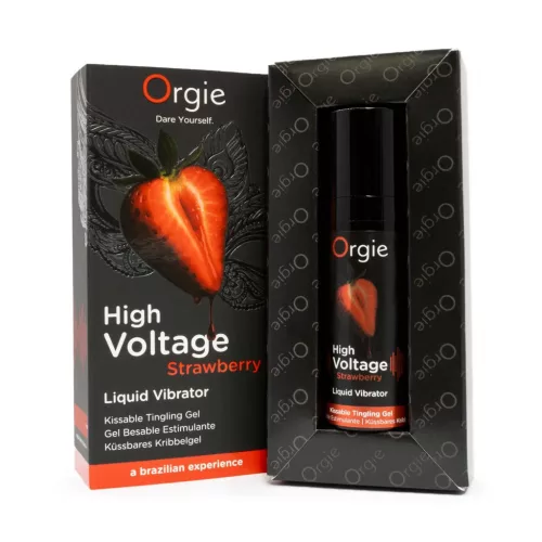 Orgie High Voltage Mámorító, Vibráló Eperízű Intim Zselé