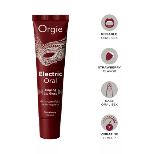 Orgie - Electric Oral Ajakfény Fokozó epres