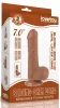 Prémium csúszó bőr dildó – 12 x 3,7 cm, barna