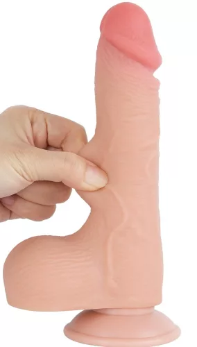 Realisztikus dildó SLIDING SKIN – 13 x 3,7 cm érzéki élmény