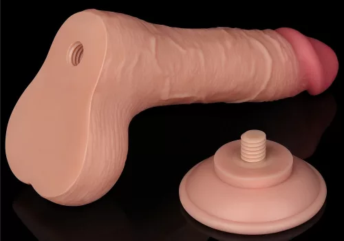 Realisztikus dildó SLIDING SKIN – 13 x 3,7 cm érzéki élmény