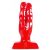 Zizi Plug – dupla ujj formájú vibrátor, 10 cm, piros
