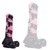 Hurulf Dildo – prémium fekete-rózsaszín 18 cm-es anális zselé