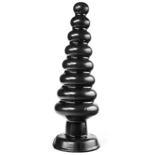 Zizi Tree – prémium fekete anál dildó 18 cm hosszú