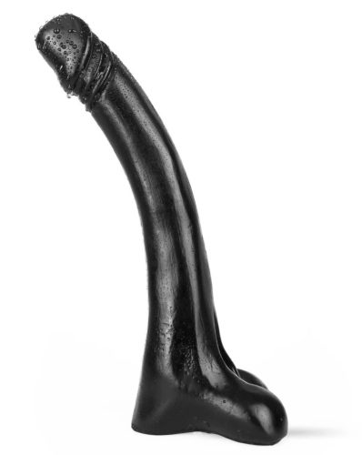 Baldur – prémium sötét kristály dildó (25 x 5 cm)