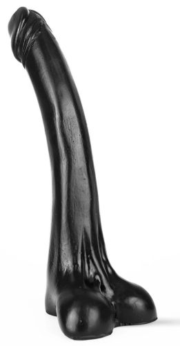 Baldur – prémium sötét kristály dildó (25 x 5 cm)