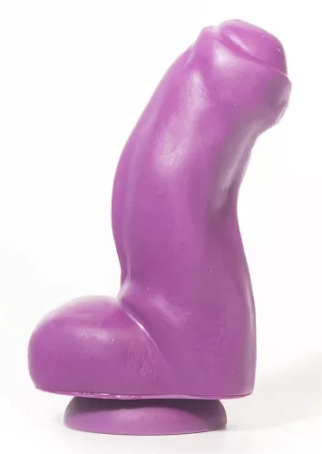 P06 Trent – stílusos 13 cm-es lila dildo