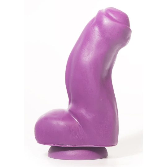 P06 Trent – stílusos 13 cm-es lila dildo