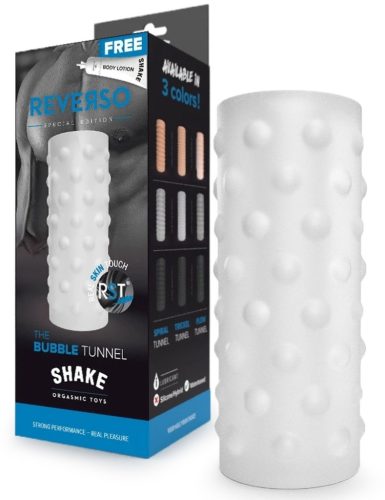 Shake Reverso – érzéki maszturbátor fehér színben