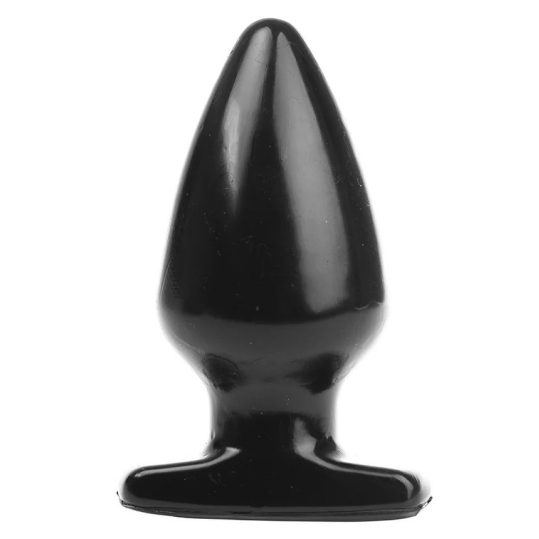Plug Fat M – prémium anális játékszer, 14 x 7.5 cm, fekete