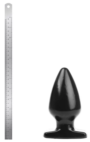 Plug Fat L – prémium anális kényeztető, 15,5 x 9 cm, fekete