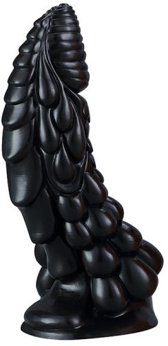 Phen Dildo S – prémium fekete szilikon 15 cm-es vibrátor