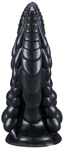 Phen Dildo S – prémium fekete szilikon 15 cm-es vibrátor