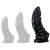 Phen Dildo L – prémium fekete szilikon vibrátor 22 cm
