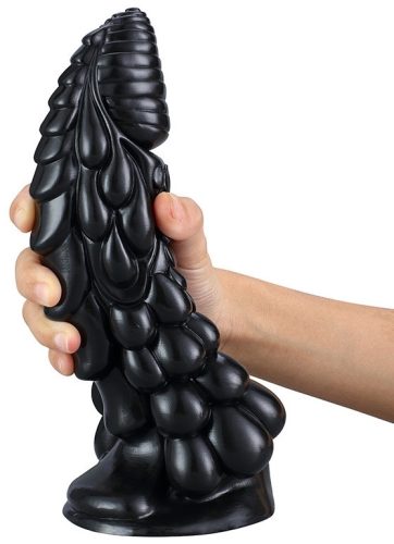 Phen Dildo L – prémium fekete szilikon vibrátor 22 cm