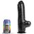 Dildo DP89B Funker XL – prémium fekete intim eszköz 18 cm