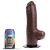 Funker XL – prémium barna dildó 18 x 7,3 cm