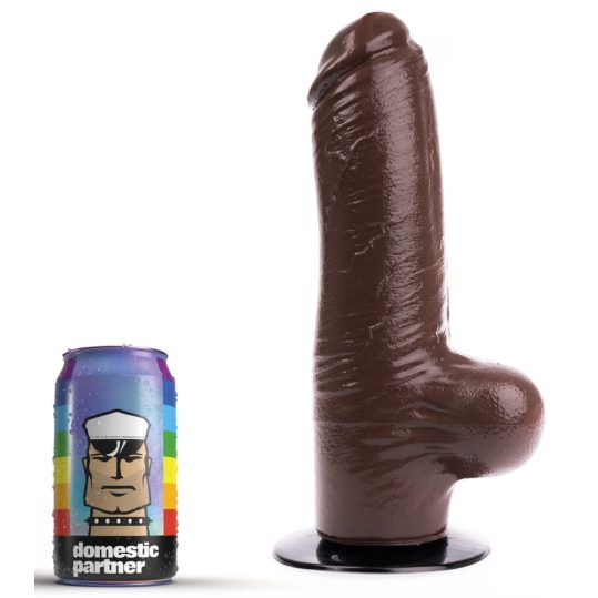 Funker XL – prémium barna dildó 18 x 7,3 cm