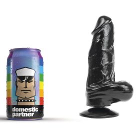 Dildo DP90B Panzer S – prémium fekete dildó 12 cm x 5 cm