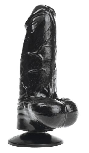 Dildo DP90B Panzer S – prémium fekete dildó 12 cm x 5 cm