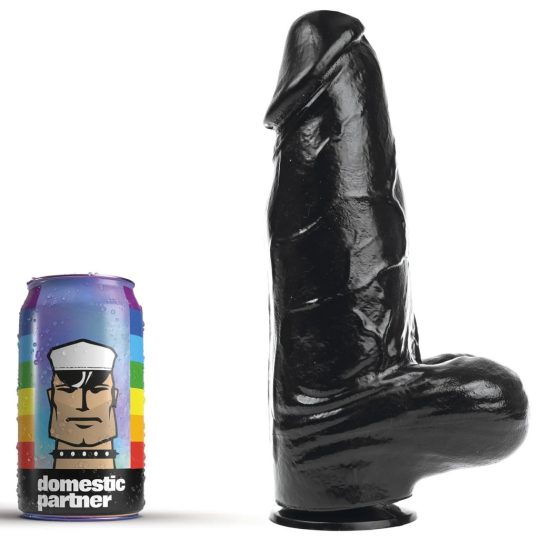 Dildo DP92B Panzer – prémium fekete 18 cm-es intim játék