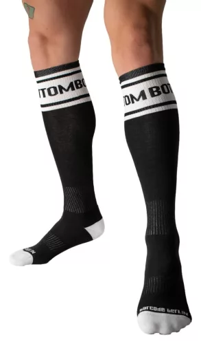 Identity Bottom – prémium fekete magasszárú zokni