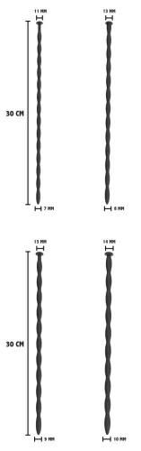 Prémium 4 db-osa - haladó húgycső tágító rúd 30 cm-ig