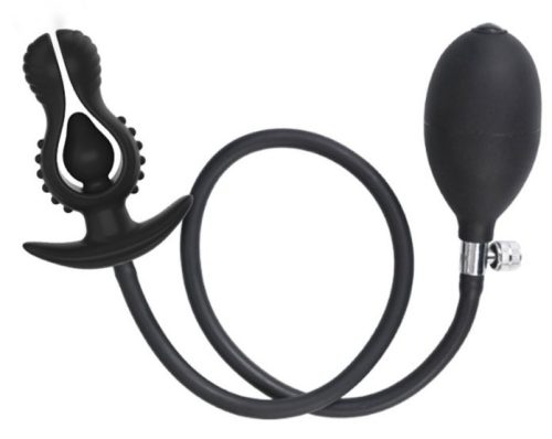 Virág alakú felfújható anális dugó - 9 x 4,8 cm