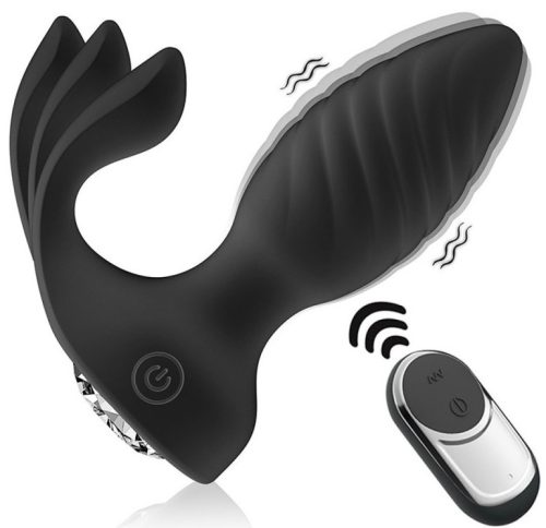 Vibrant Conik – ívelt vibráló dugó fekete színben