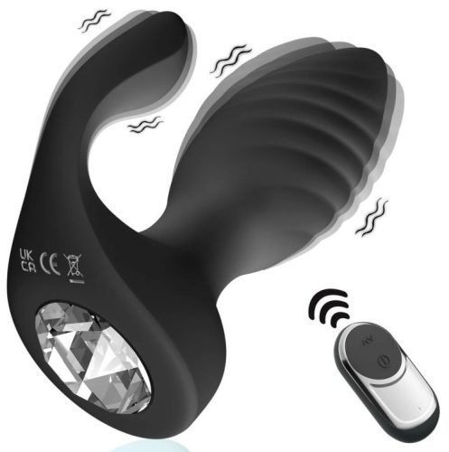 Vibrant Conik – ívelt vibráló dugó fekete színben