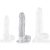 Clean Dick M – átlátszó, prémium dildo 14 x 4 cm