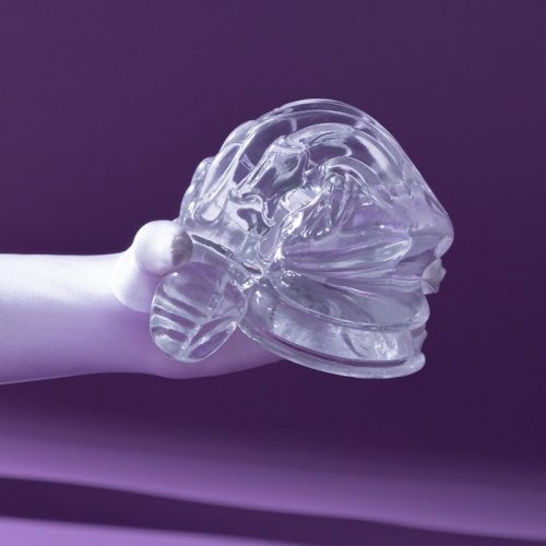 Átlátszó, ívelt dildó – prémium intim élvezet 16 x 5.5 cm