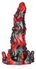 Hortarix – prémium fekete-piros dildó 19 x 5,5 cm