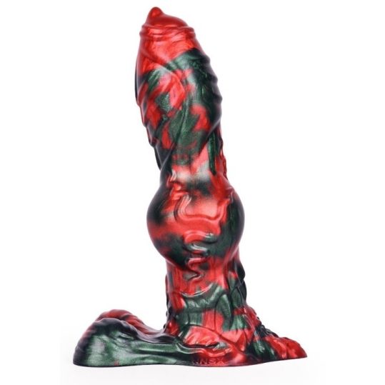 Caliorix – prémium vibráló dildó, 20,5 x 7 cm, fekete-piros