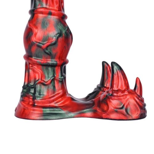 Jofortix – prémium fekete-piros dildo 23 x 7 cm