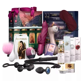   Satisfyer Kalanderszett 24 termék, Intim kiegészítők, Vibrátor, Kegel golyó, Fehérnemű 2026 Deluxe