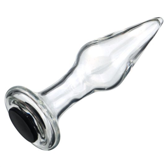 Holglass üveg anál plug – 10.5 x 3.6 cm intim kényeztetéshez