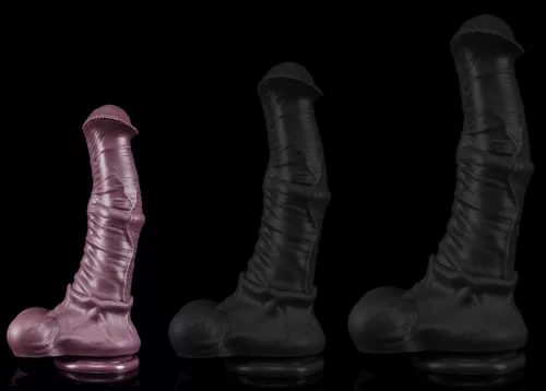 Kymera S – prémium dildó, 19 cm barna változat