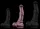 Kymera M – prémium barna dildo, 22 cm hosszú