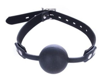 Simply Gag Ball Sling 40mm – stílusos gagszalag fekete színben