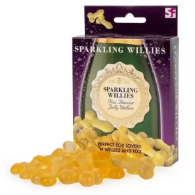   Sparkling Willies zselés pénisz alakú cukorka pezsgő ízű 120 g