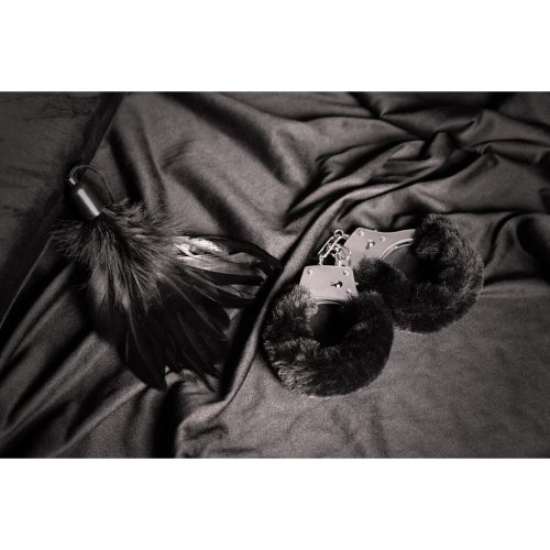 Feather Tickler – érzéki toll kényeztető 20 cm, fekete