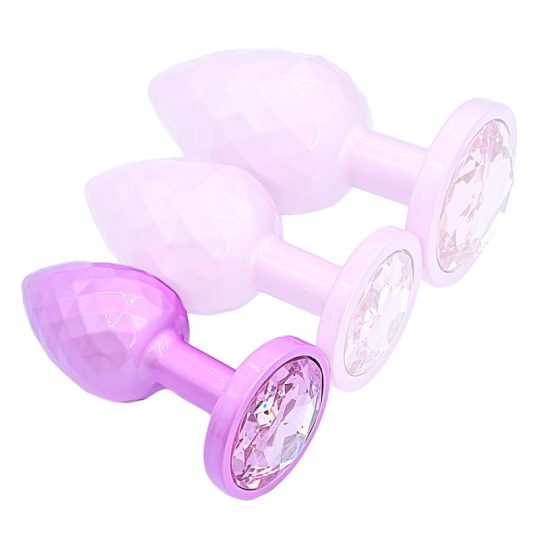 Plug Ikonik Diamond S – prémium rózsaszín anál dugó