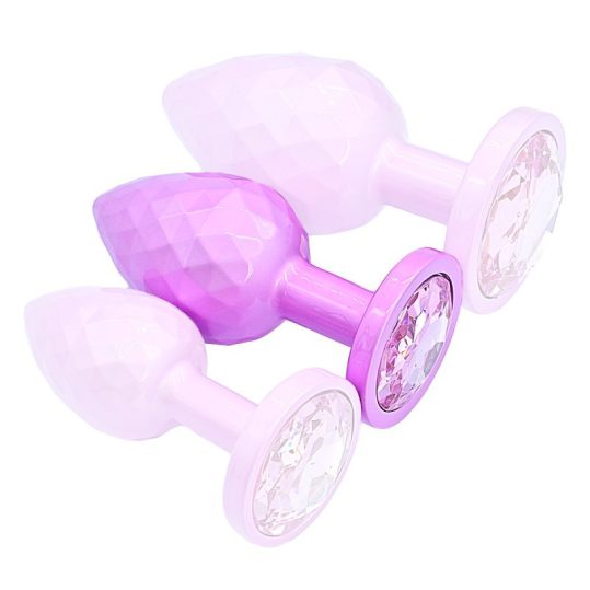 Plug Ikonik Diamond M – prémium anális izgató, rózsaszín