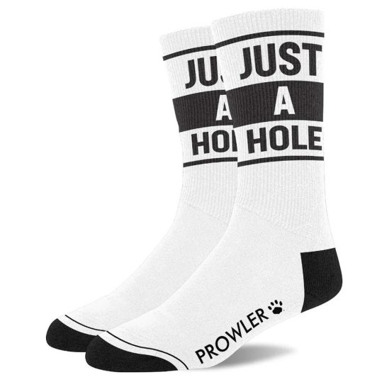 JUST A HOLE – stílusos fehér zoknik érzéki kényelemhez