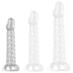   Átlátszó E-csészés Műpénisz – 15,5 x 3,5 cm prémium érzés