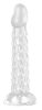 Prémium átlátszó dildo – Scales Mush, 17 x 4 cm