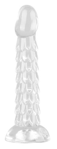 Prémium átlátszó dildo – Scales Mush, 17 x 4 cm